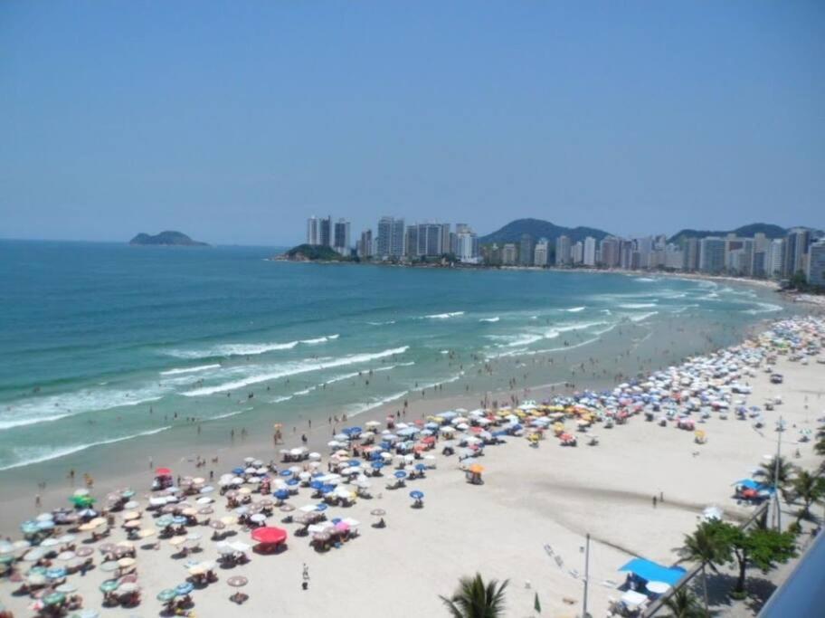 Apto De 3 Dorm De Frente Ao Mar Guarujá Dış mekan fotoğraf
